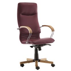 Кресло для руководителя Nova Wood Chrome